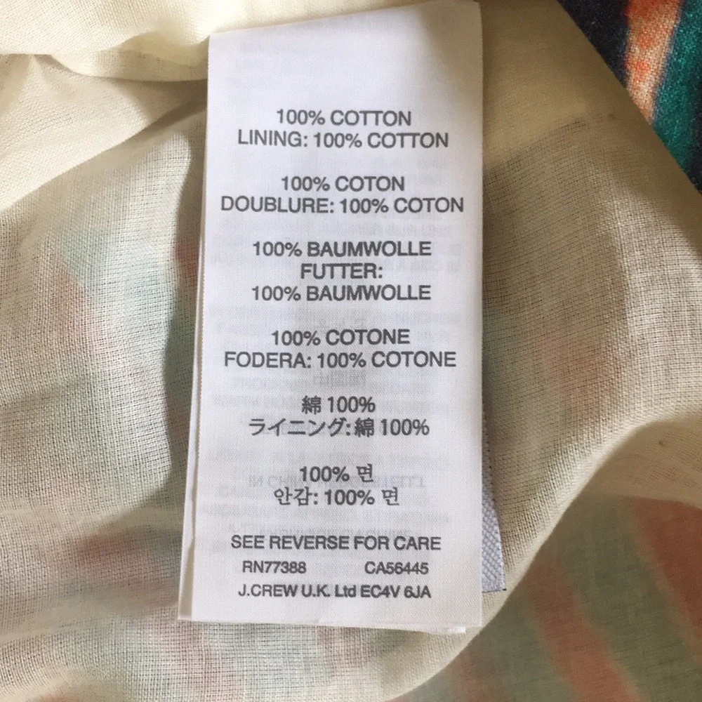 NWT J. Crew Geo Brush Stroke Sundress